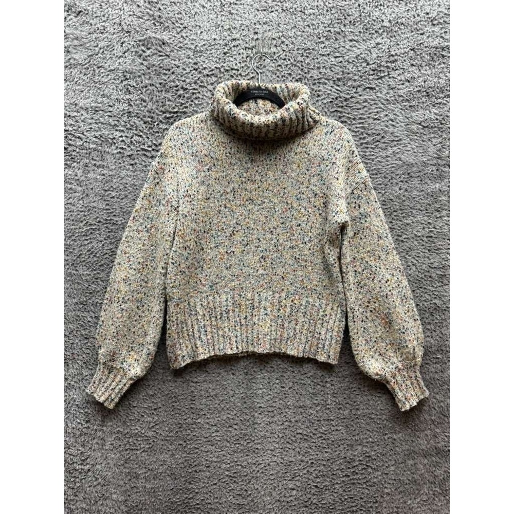 Sadie & Sage Ribbed Knit‎ Turtleneck Pullover Sweater Multicolor Womens Size S
